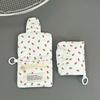 Floral Print Small Makeup Lipstick Bag Cherry Mini Cloth Storage Bag  Students