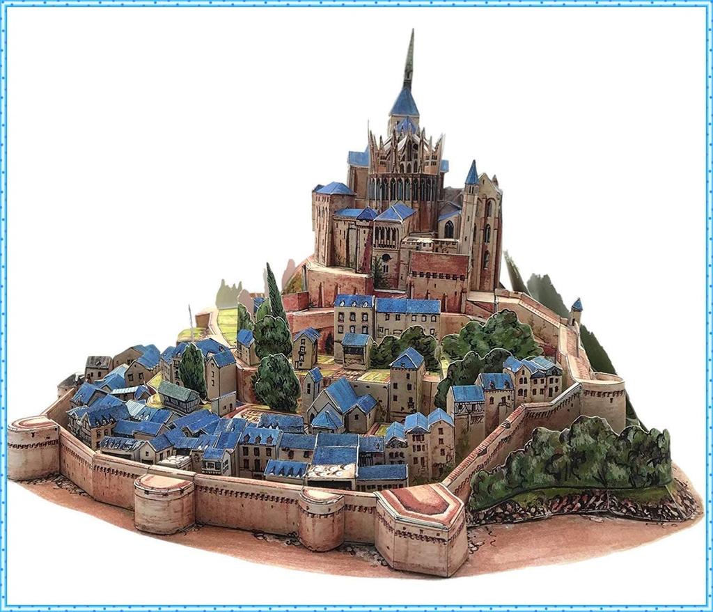 Papercraft Архитектура Мон Мир Наследия Художественный Набор Реплика Сен-Мишеля (Набор 2)