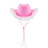 Wide Brim Jazz Hat Furry Trim Cowgirl Hat Fashion Western Cowboy Hat  Costume Accessories