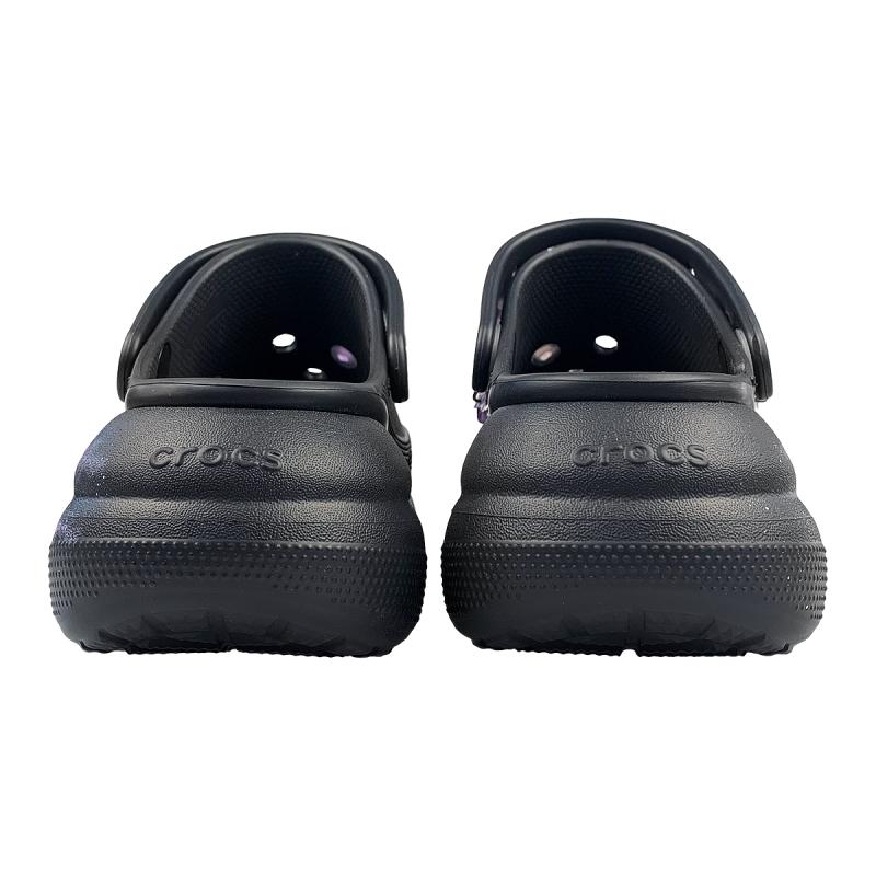 Crocs Crush Clog Ночная бабочка Мечта МАЙ Сделано полностью Цветочные туфли с отверстиями Унисекс Одинаковые черные и фиолетовые
