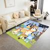 Bluey Christmas Celebration Floor Mat Perfect for Hallway Balcony Game Room Bedrooms Antislip Carpet Decorate Offices Birthday/Christmas Gift