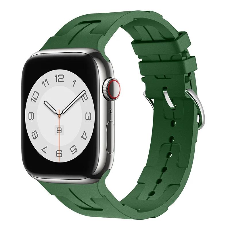 Силиконовый ремешок для Apple Watch Band 46 мм 42 мм 45 мм 41 мм 49 мм 44 мм 40 мм Мягкий браслет iWatch Series 10 Ultra 9 8 7 6 5 SE 4 Ремешок