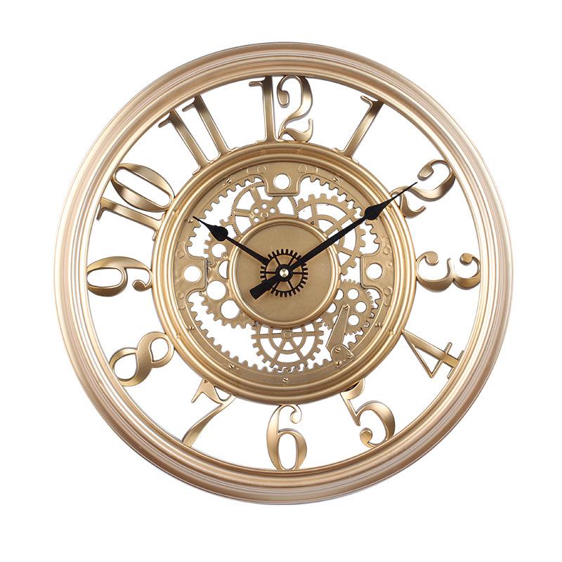 Ретро Настенные часы Настенные часы Бесшумные часы Механические Ретро Настенные часы Гостиная Спальня Декоративные часы