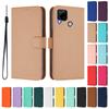 RealmeC12 Cases For Realme C12 Wallet Leather Flip Cases Realmec12 Protective Card Slot Book Cover Solid Color Fundas