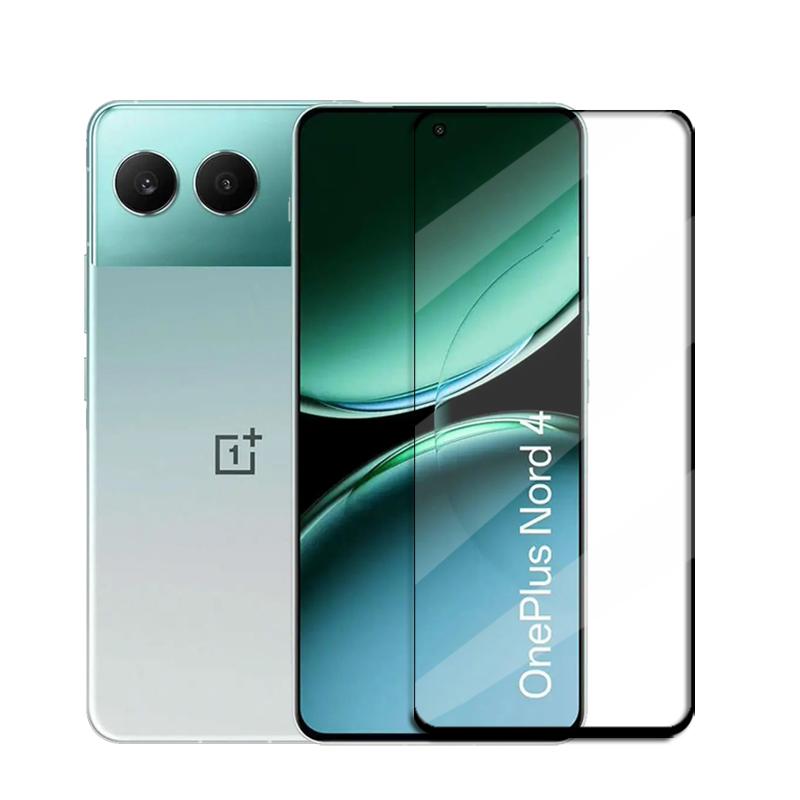 Стекло Full Cover для OnePlus Nord 4 Защитное стекло для экрана OnePlus Nord 4 Закаленное стекло Защитная пленка для объектива телефона OnePlus Nord 4