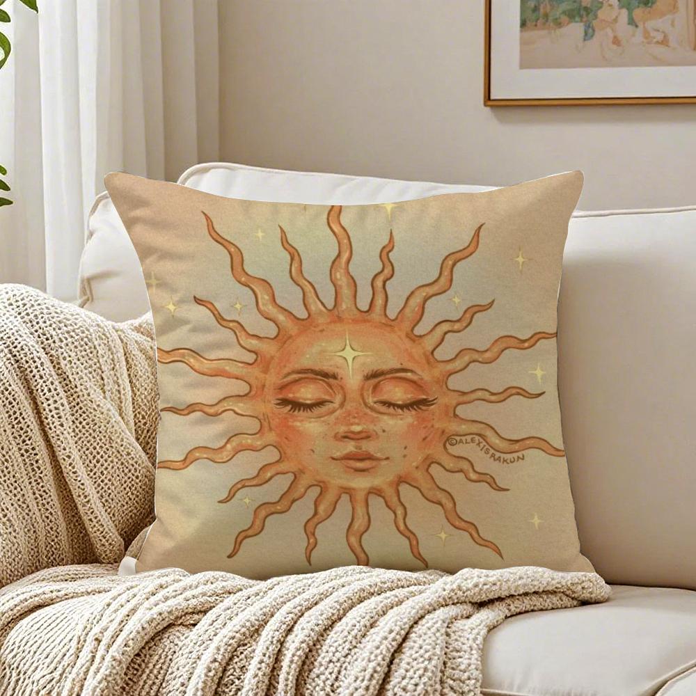 SHine BBohemian Ethnic Design Art Cushion Cover Linen Pillowcase Soft for Sofa Bed Home Room Decor