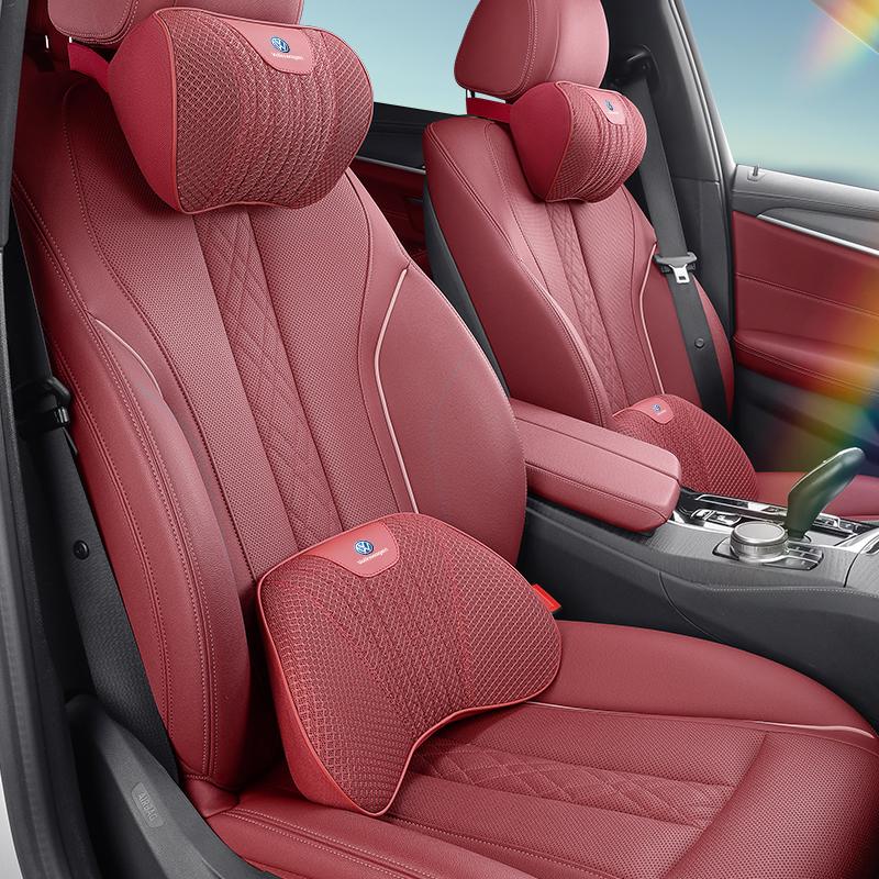 Для VOLKSWAGEN VW Подушка-подголовник для сиденья автомобиля из ледяного шелка, Подушка для сиденья водителя, Подголовник, Подушка для спины Для Volkswagen Polo Golf Tiguan Passat Sharan