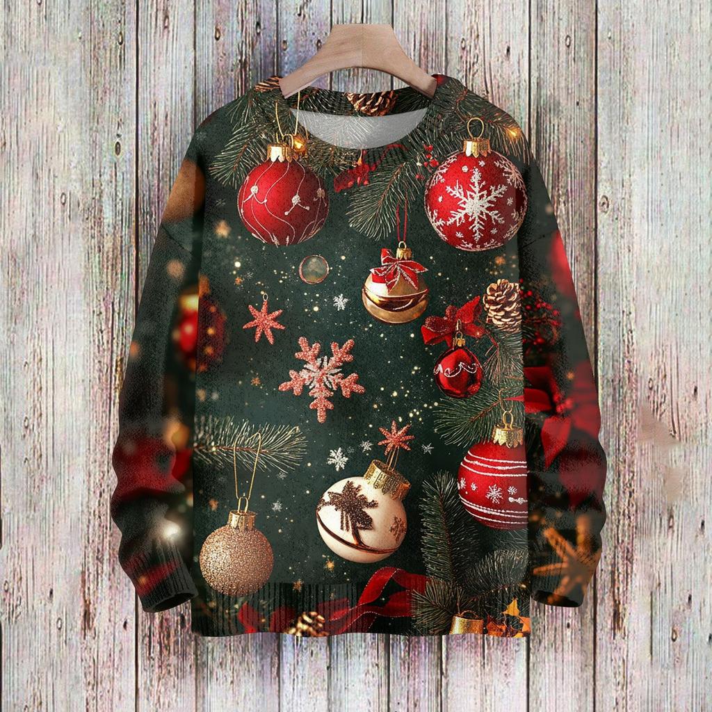 Christmas Sweatshirts For Women Knit Sweater Cute Shirt Fall Crewneck Pullover Tops