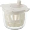 Risu Salad Spinner, Vegetable Drainer, White, 2.3L, Liberalista, Made In Japan