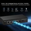 Binardat 10 Gigabit Managed 4x10G RJ45 Supports 2x10G 120Gbps L3 Web Metal Small Network Switch 6-port Switch, Ethernet, 1G/2.5G/5G/10G, SFP+,