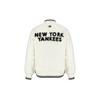 New MLB New York Yankees Velvet Jackets Unisex Ivory White 3AJPF0116-50CRS