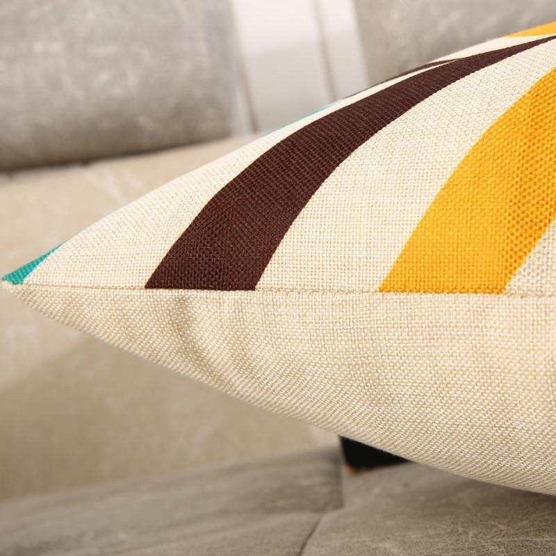 45x45cm Cotton Linen Sofa Cushion Cover Vintage Cartoon Animal Flower Printed Living Room Decorative Pillow Case
