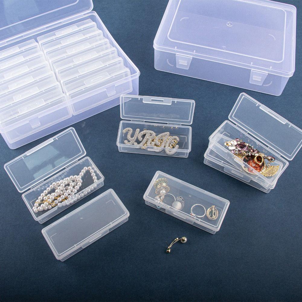 Clear Clear Storage Box Plastic Craft & Sewing Supplies Container Organizer Case Home Storage