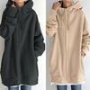 Autumn/Winter Street Style Zipper Hoodie with Plush Fleece