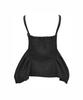 BMUETTE Black Strap Blouse With Cut-Line Detail