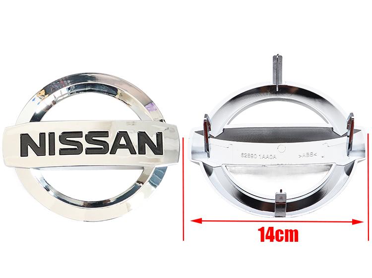 CGANEI1 1pcs 3D Nissan old ABS 13cm 14cm 15cm Car Front logo Front grill Car front hood Emblem sticker styling Accessories