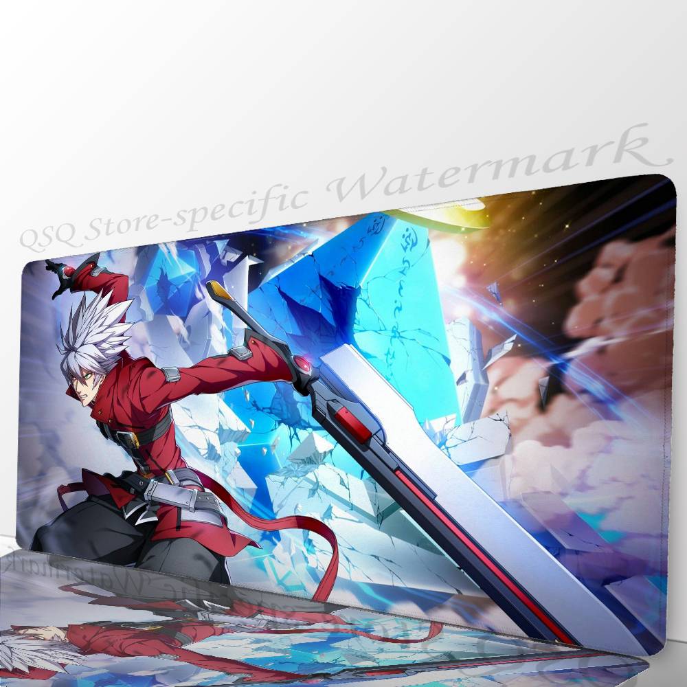Игровой коврик для мыши B-BLAZBLUE, противоскользящий, подходит для офисных компьютеров, ноутбуков, игровых столов для киберспорта, XXL, для клавиатуры