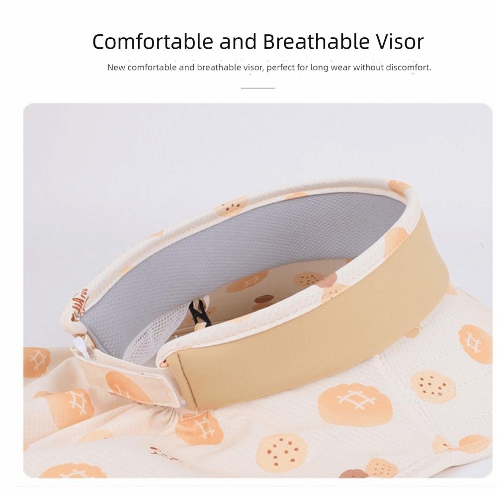 Big Brim Children's Sun Hat Ice Silk Children Beach Cap Kids Whistle Sunscreen Hat Sun Visor
