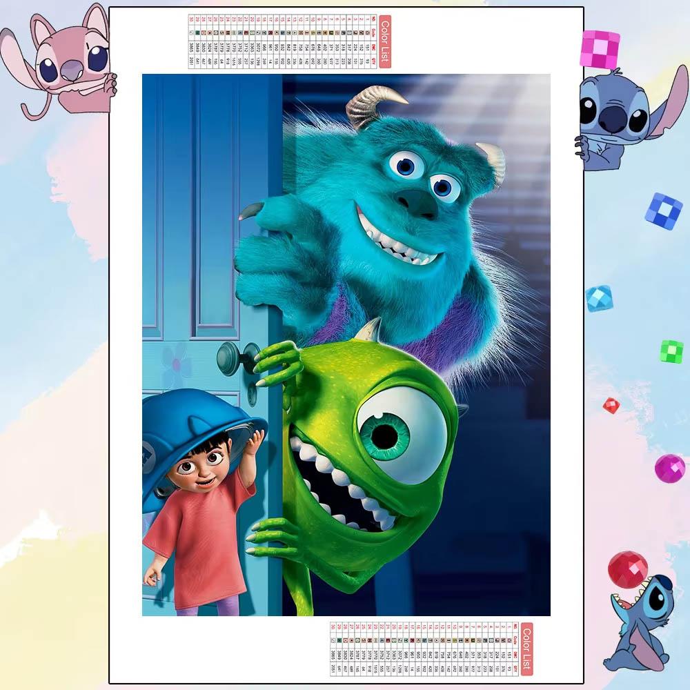 Disney 5D DIY Алмазная мозаика Корпорация монстров DIY Вышивка стразами Мультяшное искусство Домашний декор Картины из страз