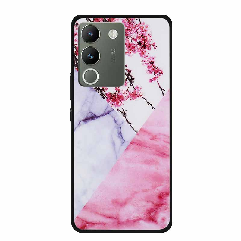 For Vivo V30 Lite 5G Case 6.67" Soft Silicone Marble TPU Phone Bag for vivo V30 Lite 5g V2314 Covers Luxury Protector V30Lite