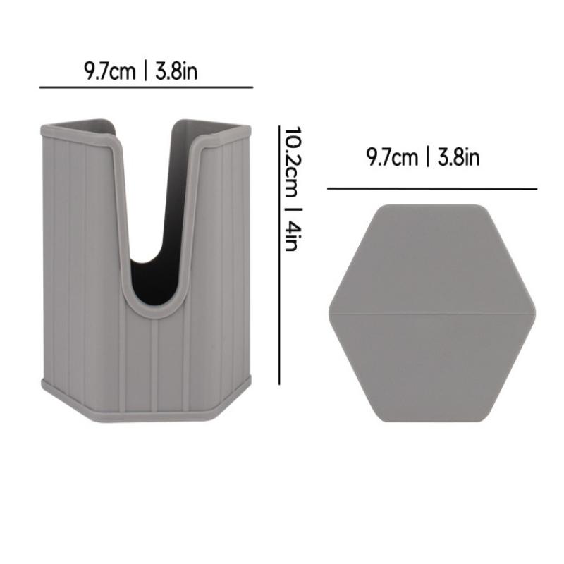 Mouthwash Cups Holder Stackable Silicone Cup Dispenser For Bathroom Sink Counter Space-Saving Mouthwash Cup Holder Small