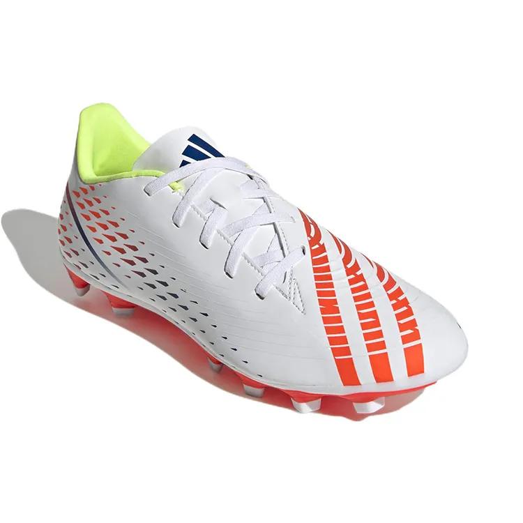 Adidas Predator Edge.4 FG 'Al Rihla Pack - White' (Unisex) Cloud White / Solar Yellow / Power Blue Soccer Shoes GW0989