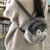 Женская симпатичная плюшевая сумочка Jk Lolita Sweet Backpack Kawaii Cartoon Penguin Doll Casual Soft Designer Backpack