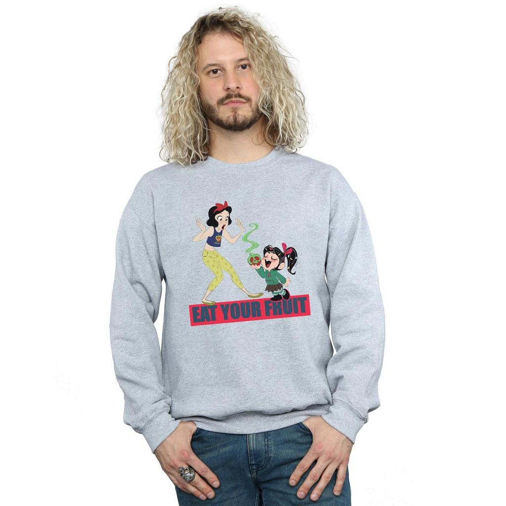 Disney Mens Wreck It Ralph Eat Your Fruit Sweatshirt