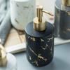 Керамический диспенсер для жидкого мыла с матовым покрытием для ванной комнаты (300 мл) - Диспенсер для мыла для умывальника - Бутылка-дозатор для жидкого мыла
