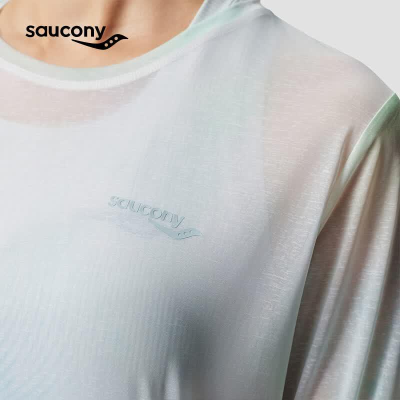 SAUCONY Женская летняя спортивная футболка для активного образа жизни 2026