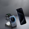 Rocoren Folding 3 In 1 Wireless Charging Stand Portable Magnetic Fast Charging Station Dock For iPhone 15 14 13 Watch Headphones