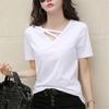 Summer Plus Size Women's Short Sleeve T-Shirt with V-Neck Comfortable and Soft Tops