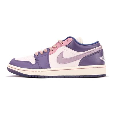 Air Jordan 1 Каштановый Нескользящие Покрытие Амортизация Низкие Винтажные Баскетбольные Кроссовки Женские Фиолетовый Розовый DZ2768-651(Команда15-)