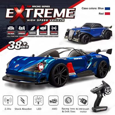 Новый RC Drift Car High Speed со звуком и светом 50 км/ч Дистанционное управление Drift Racing Электрический внедорожник Flat Running Детские игрушки для мальчиков Подарок