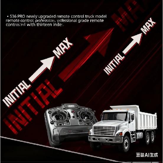Huina RC Model 536PRO High end Heavy duty Remote Controlled Loading dump truck Alloy Boys Full Scale Engineering Vehicle dump