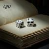 Resin Dice Set for Tabletop Skull Adults, Gothic Shaped Collectible Gift 6 Sided Entertainment, Halloween Party Favors Board Games