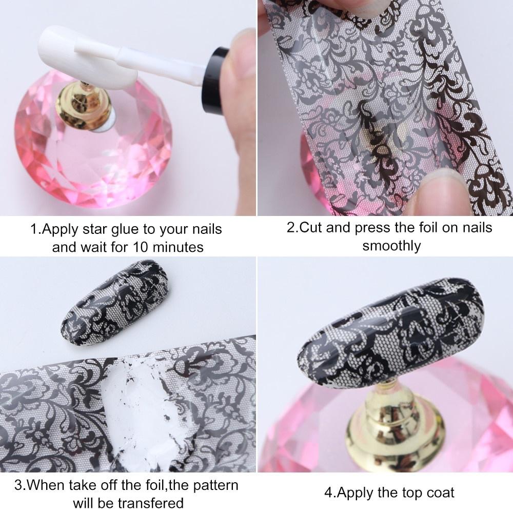 Наклейки на ногти-сьемный маникюр