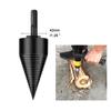 32mm/42mm HSS Firewood Splitter Drill Bit Round/Hex/Triangle Shank Wood Split Cone Drill Bit Woodworking Tools