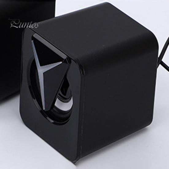 1 пара небольших USB-динамиков, звуковая коробка с RGB-подсветкой, виртуальный объемный звук, компьютер, ноутбук, портативный мини-громкоговоритель