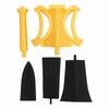 Prop Sword Retractable Lightweight PLA 3D Printed Sword for Cosplay Holiday Outfit Accessory Black Gold