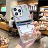 Ins ветер простой цветок подходит для iphone17 зеркало чехол для мобильного телефона apple 16pro зеркало для макияжа 12 женский 13