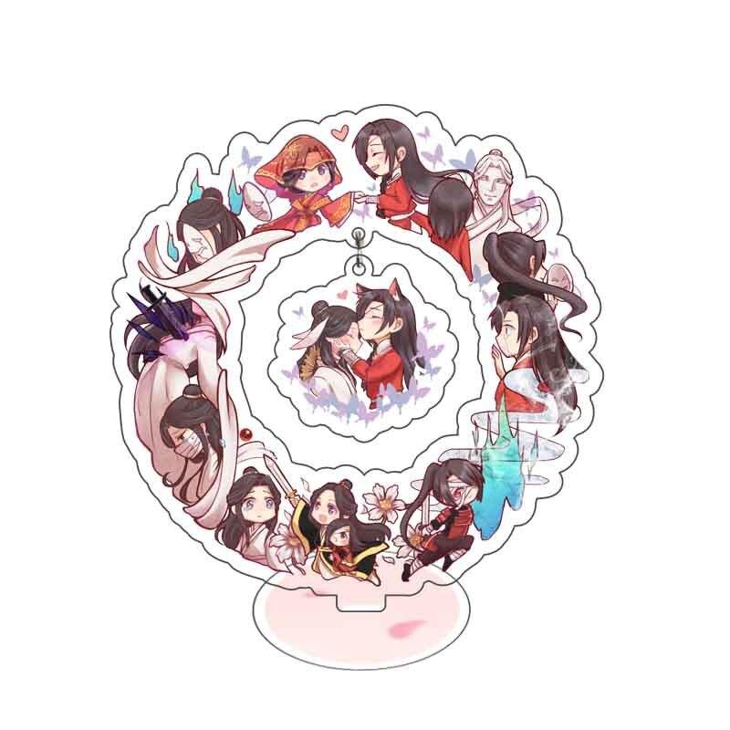 Аниме Heaven Official's Blessing, акриловая подставка, модель игрушки, двусторонняя фигурка, подвеска, размер 15 см