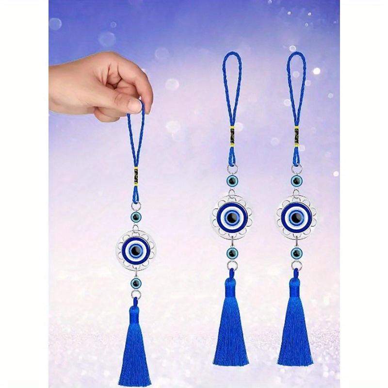 1PC Blue Eye Tassel Car Charm Heart Shaped Pendant Holiday Birthday Party Gifts & Home Decor Crafts, Home Decor, Room Decor, Wall Decor Graduation