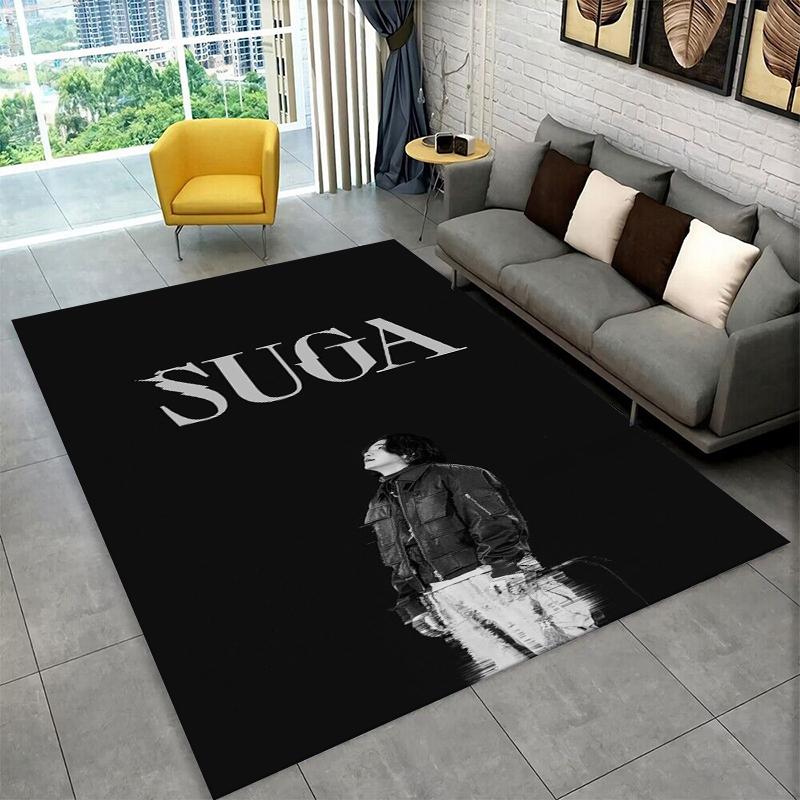Kpop B-BTS SUGA Agust D Yoon Gi Ковер Коврик для Игровой Комнаты Спальни Гостиной Дивана Домашний Декор, Ковер Зональный Нескользящий Коврик для Пола Подарок
