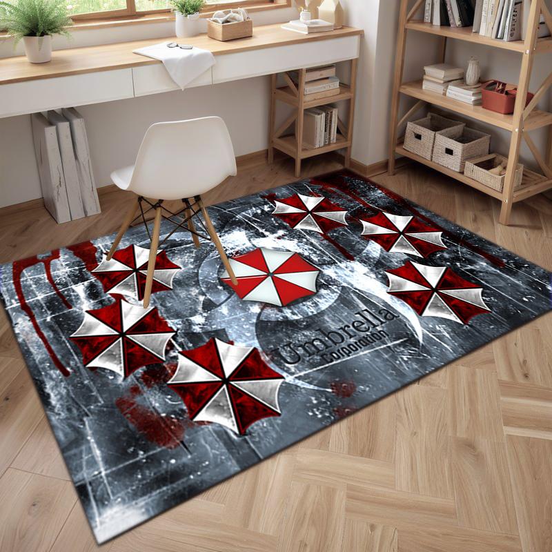 Научно-фантастическая игра Resident Evil, Корпорация Umbrella, мягкий ковер, домашняя гостиная, подкладка под офисное кресло, коврик для двери, коврик для двери U4