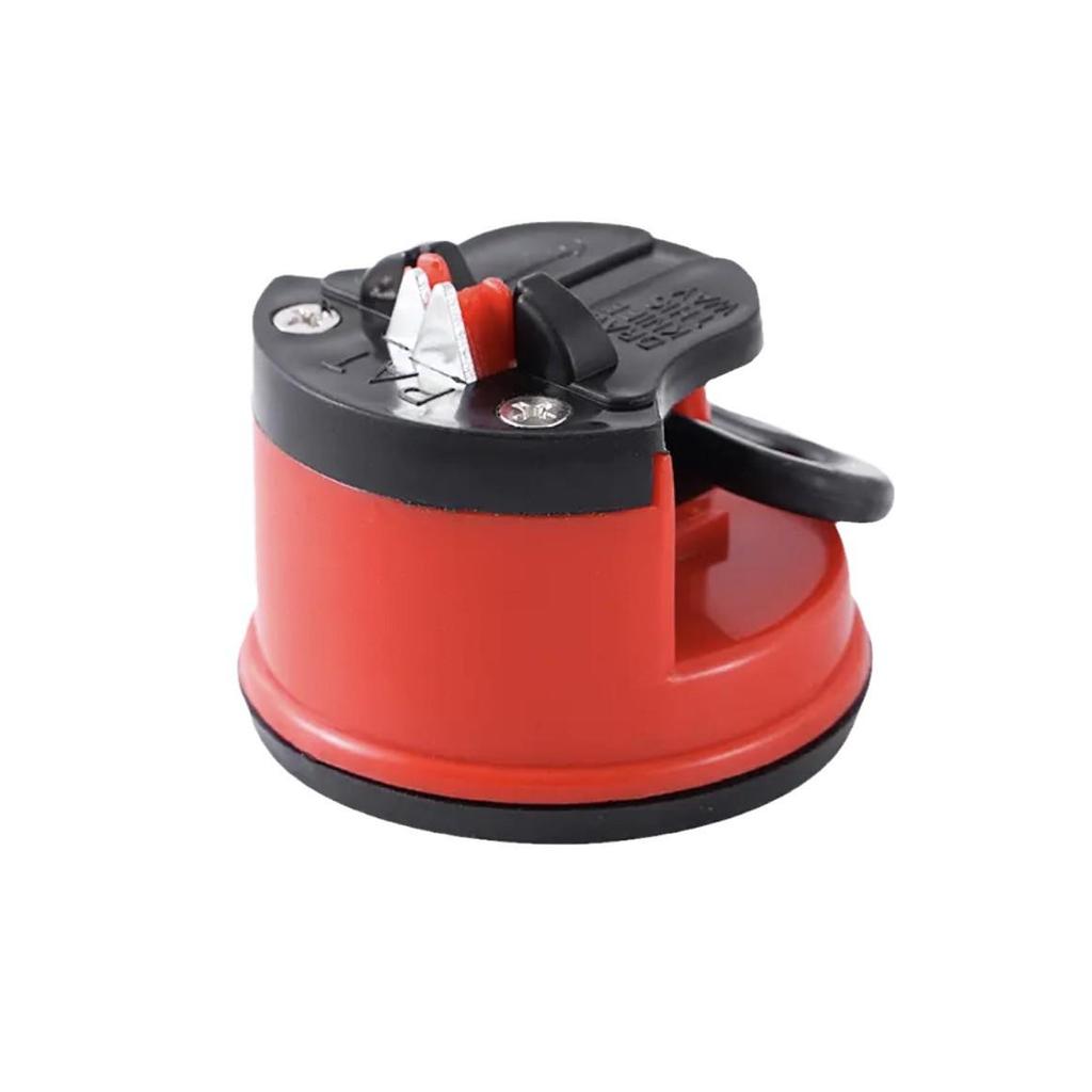 Компактная кухонная точилка для ножей на присоске с двухсторонним точильным камнем из вольфрамовой стали