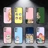 Милый кот Чехол для телефона для Samsung S25, S24, S21, S22, S23, S30, Ultra, S20, Plus, Fe, Note, 5G Черный чехол