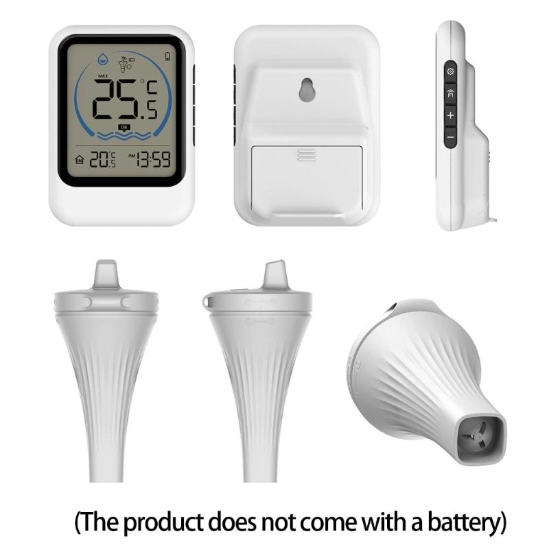 Multiple Sensors Water Temperature Monitor Floating Probes Digital Display High Low Record for Pools Hot Tubs & Fish Tanks