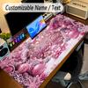 Christmas Theme Personalized Mouse Pad Custom Name Text Non Slip Desk Pad For Laptop Office Desktop