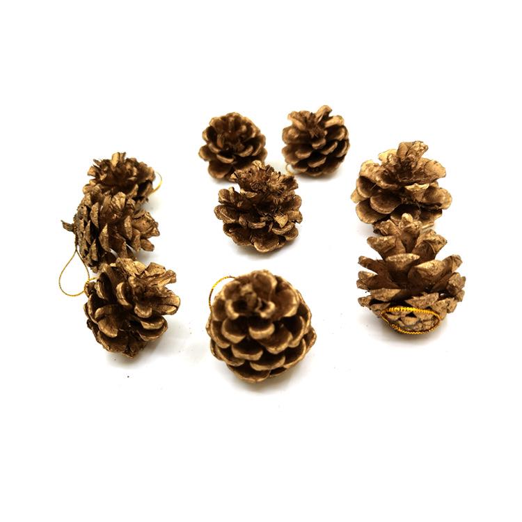 Pine Cone Christmas Ornaments: Creative Photography Props with Dried Flowers and Oil Pine Pendants